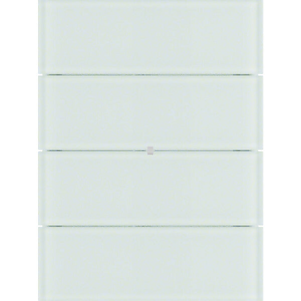 Hager/Berk Tastsensor 4fach Glas polarweiß 75164090